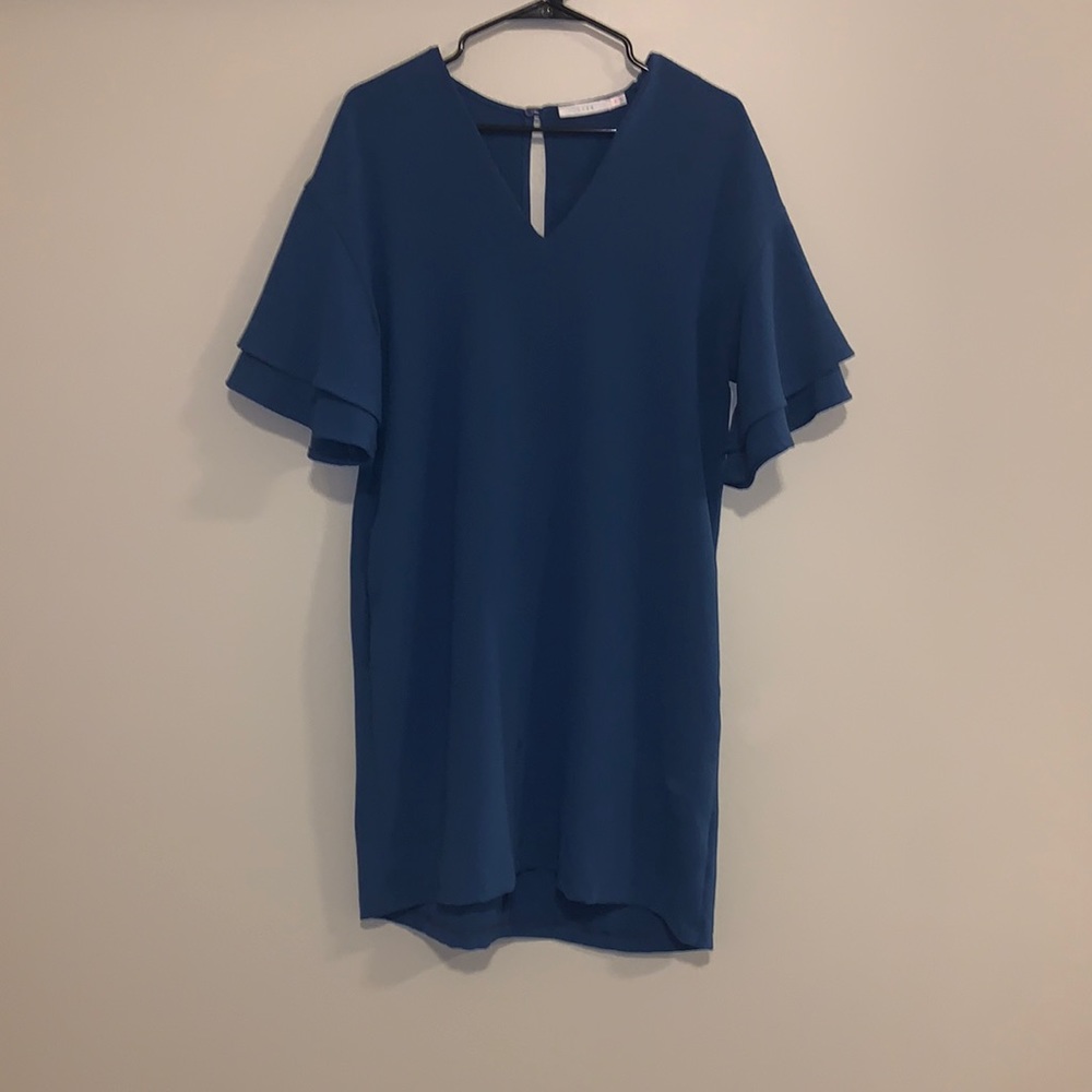 dark blue dress